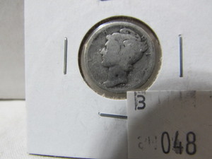 lot 48 image: Mercury Silver Dime