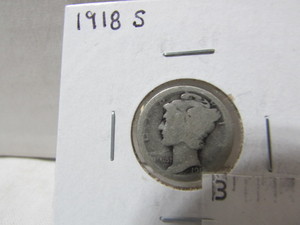 lot 49 image: Mercury Silver Dime