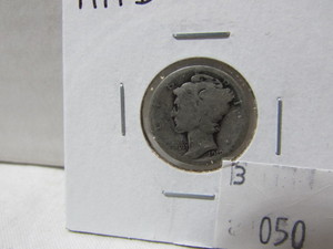 lot 50 image: Mercury Silver Dime