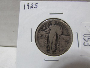 lot 53 image: Standing Liberty Silver Quarter