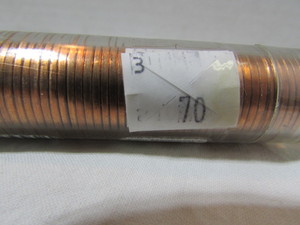 lot 70 image: Roll of Lincoln Cent