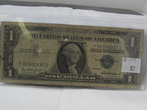 Rare One Dollar Note Silver Certificate