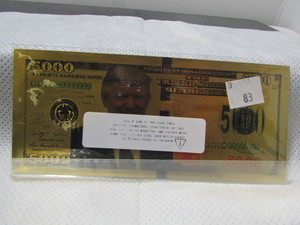 lot 83 image: Gold Novelty Note