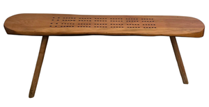 lot 205 image: Rustic Cribbage Board Bench