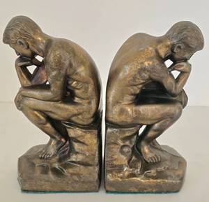 lot 223 image: The Thinker Bookend Set