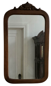 lot 247 image: Vintage Oak Framed Wall Mirror