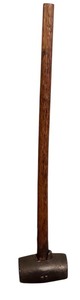 lot 60 image: Heavy Mallet with 13 Inch Wood Handle