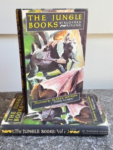 lot 73 image: The Jungle Books by Rudyard Kipling Vol 1 and 2 with Dust Jackets