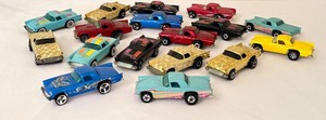 lot 120 image: Lot of 17 Vintage Hot Wheels T-Bird Diecast Cars Assorted Colors