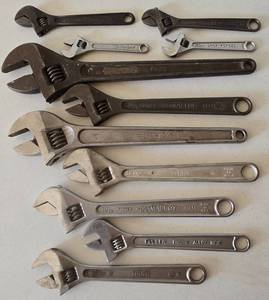 lot 293 image: Collection of Crescent Wrenches