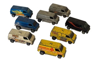 lot 182 image: Collection of 8 Vintage Hot Wheels Super Van Diecast Vehicles