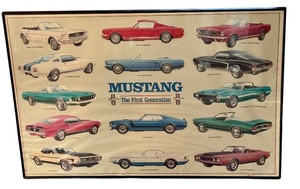 lot 360 image: Mustang The First Generation Framed Poster