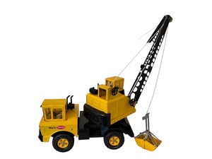 lot 398 image: Vintage Tonka Mighty Crane Steel Classics Toy with Rotating Crane