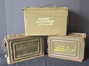 lot 460 image: Set of Vintage Ammunition Boxes