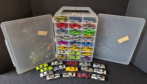 lot 331 image: Collection of 164 Scale 69 Camaro Diecast Cars with Storage Cases