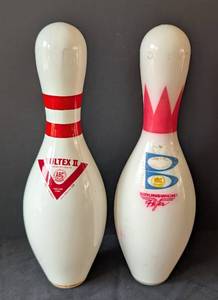 lot 340 image: Pair of Vintage Bowling Pins