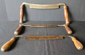 lot 465 image: Three Vintage Draw Knives