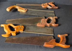 lot 477 image: Vintage Hand Saw Selection