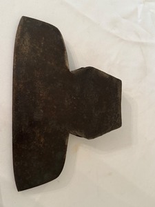 lot 42 image: Vintage Cast Iron Double Bit Broad Axe Head 8-Inch