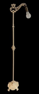 lot 488 image: Antique Painted Metal Bridge Floor Lamp