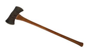 lot 546 image: True Temper Finest Quality Double Bit Axe with 35.5 Inch Handle
