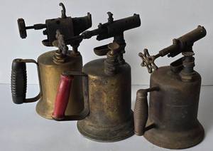 lot 288 image: Antique Blow Torch Trio