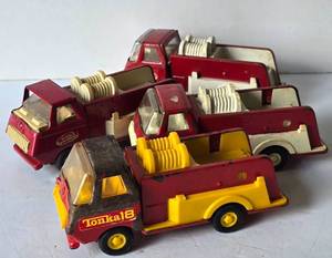lot 591 image: Vintage TONKA Mini Pumper Fire Trucks