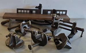 lot 691 image: Antique LH Olmsted Mitre Box & Clamp Variety