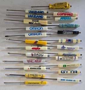 lot 699 image: Advertising Logo Screwdriver Variety