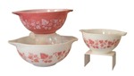 Vintage Pyrex Gooseberry Cinderella Nesting Bowls Set of 3