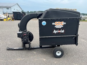 lot 28 image: AGRI-FAB PULL BEHIND LAWN VACUUM 32 CUBIC FEET CAPACITY