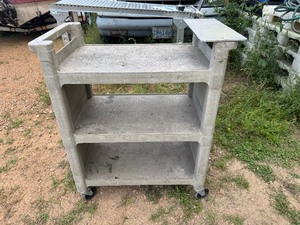 lot 66 image: Rubbermaid Cart (32 x 17 x 33 Tall)