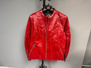 lot 26 image: Red Hein Gericke Womens Leather Jacket. Size 12