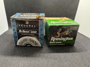 lot 78 image: Federal .410 Hi-Brass Load Game Shok (24 Shells) and Remington .410 Game Load Plastic Shotshells (20 shells)