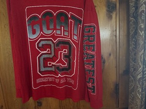 lot 87 image: Greatest of all Time Goat 23 Long Sleeved T-shirt 3XL - Never worn