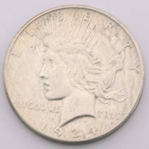 1924-S Peace Silver Dollar