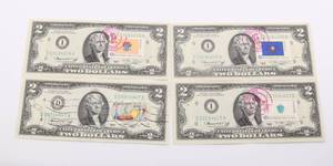 lot 11 image: 1976 Two Dollar Note Lot of 4