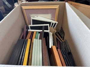 lot 28 image: Large Lot of Unique Picture Frames, Various Colors, Sizes and Styles