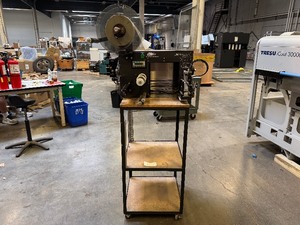 lot 10 image: CTM 3600-PA Label Printer with Cart.  (Condition unknown, Unable to test)