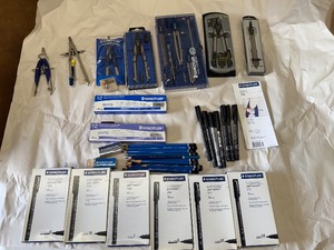 lot 108 image: Architecture and Drafting Tools - Staedtler, Alvin, Compasses, Pencils, Markers