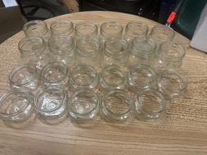 lot 105 image: Vintage Ball Wide Mouth Squatty #125 Mason Jar (Qty 11) Vintage 500 ml Widemouth Mason Jars (Qty 12)