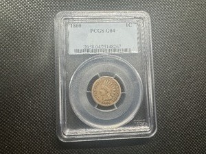 1860 Graded Indian Head Penny - PCGS G04