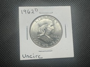 1962 D Uncirculated Franklin Half