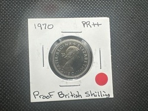 lot 82 image: 1970 Gem Proof British Shilling
