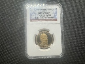 lot 122 image: 20th President Thomas Garfield 2011 S $1 Early Releases NGC PF 69 Ultra Cameo