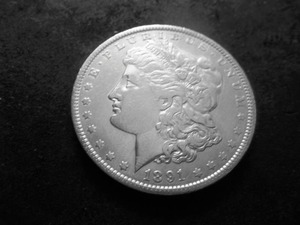 lot 1 image: 1891 Morgan Silver Dollar