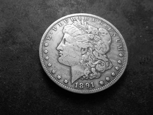 1891 CC Morgan Silver Dollar