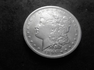 lot 3 image: 1891 O Morgan Silver Dollar