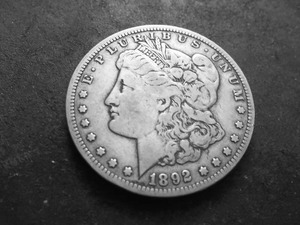 1892 CC Morgan Silver Dollar