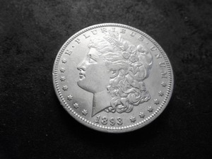 lot 9 image: 1893 Morgan Silver Dollar